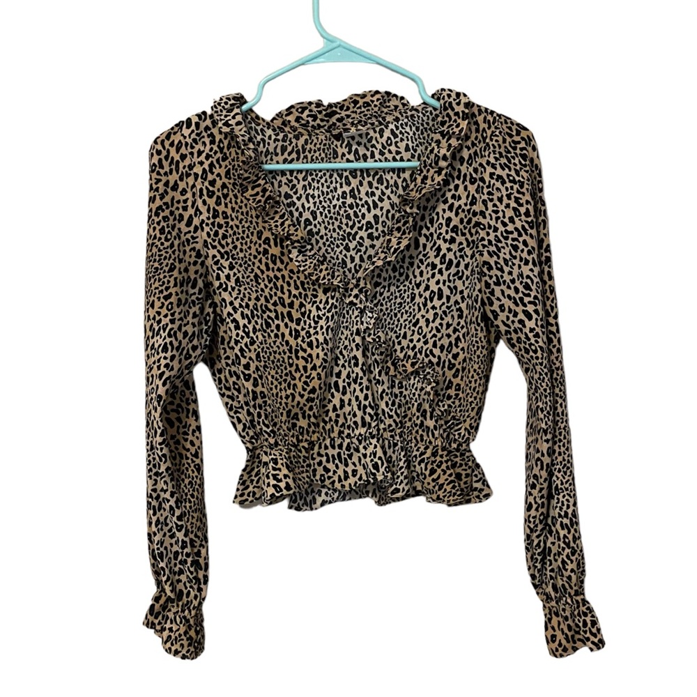 Cheetah long sleeve top